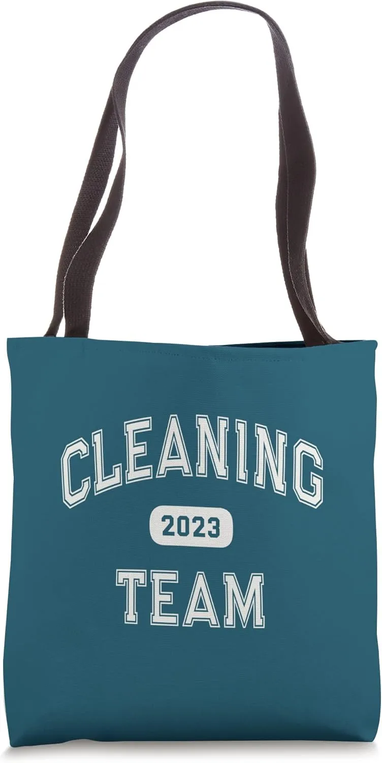 Vintage CLEANING TEAM 2023 School Custodian Crew Cleaner Tote Bag