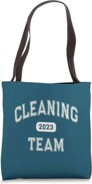 Vintage CLEANING TEAM 2023 School Custodian Crew Cleaner Tote Bag