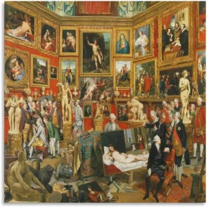VISISORT Johan Zoffany-Tribuna of The Uffizi Poster Poster Decorative Painting Canvas Wall Art Living Room Posters Bedroom Painting 28x28inch(70x70cm)