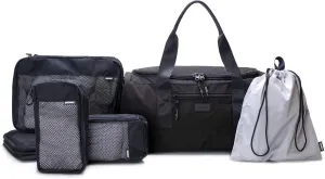 Vooray 32L Adapt Weekender Duffel Bag | Travel Duffel for Men & Women | Shoe Bag & Packing Cubes | Luggage Sleeve for Suitcase | Ideal Packing Organization