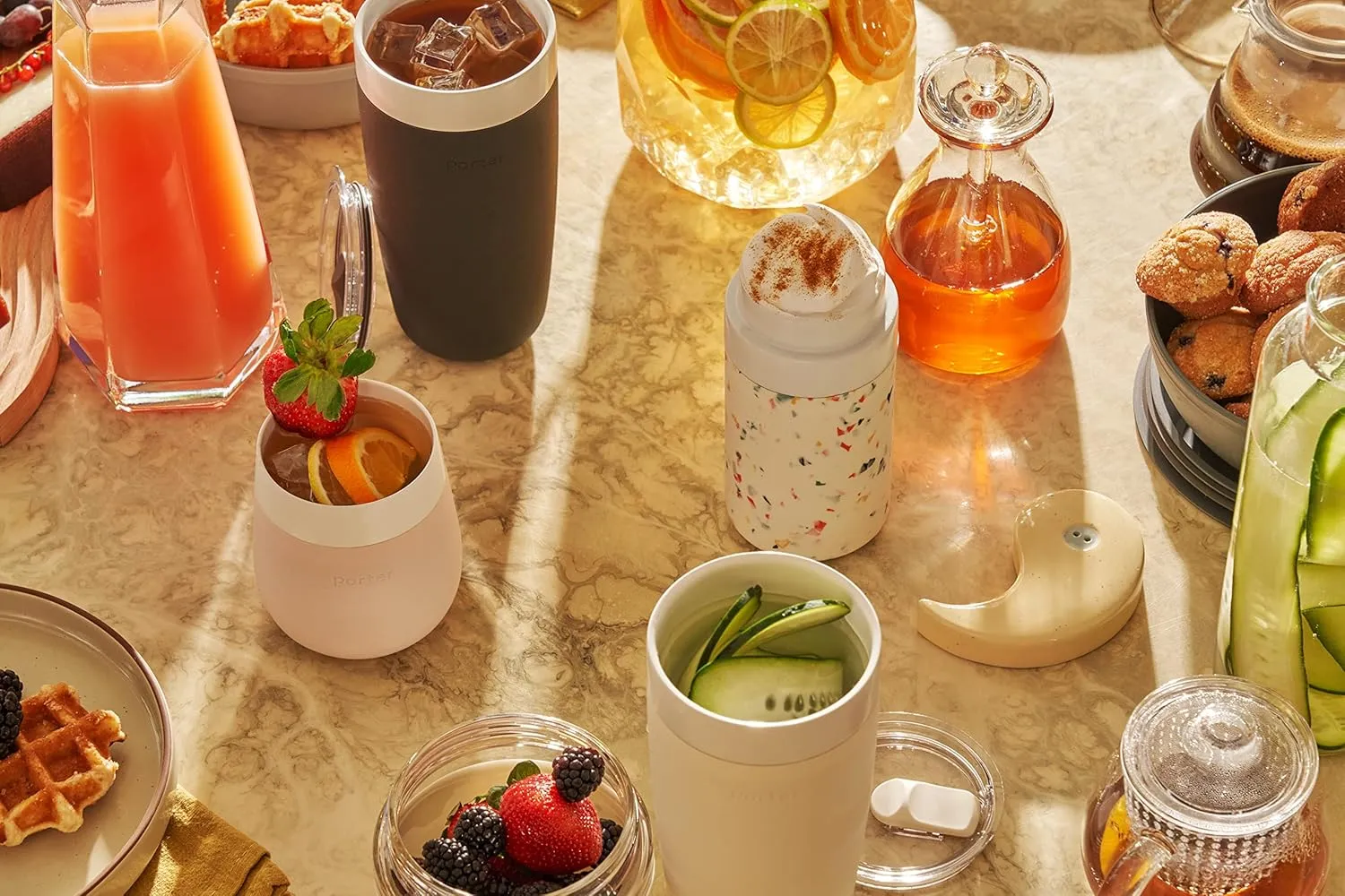 W&P Porter Insulated Glass 11 oz | No Metallic Aftertaste Ceramic Coated for Beer, Wine, Cocktails, Coffee, & Tea | Wide Mouth Vacuum Insulated | Dishwasher Safe, Blush