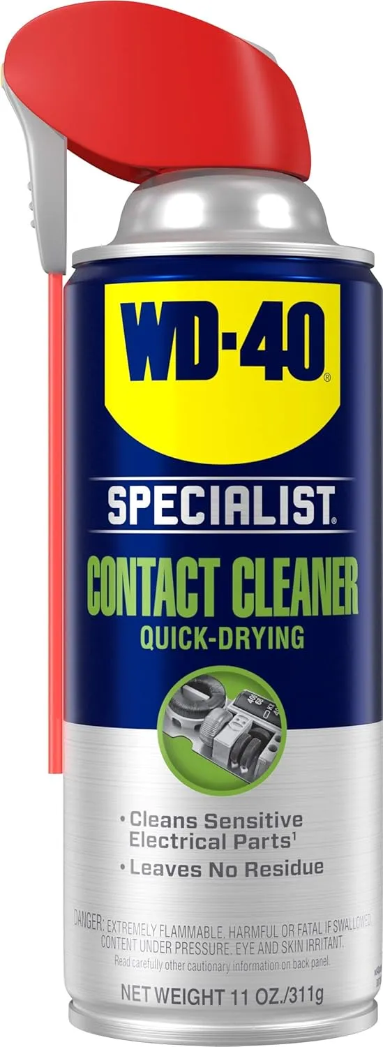 WD-40 Specialist Carb/Throttle Body & Parts Cleaner (13.5 oz) and Contact Cleaner Spray (11 oz) Bundle