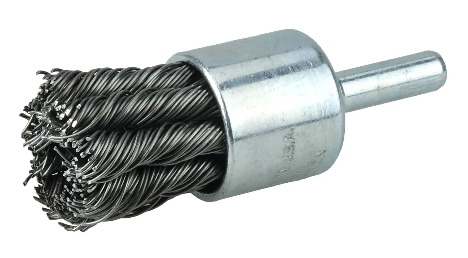 Weiler 10028 1-1/8" Knot Wire End Brush, .020" Steel Fill, Made in the USA