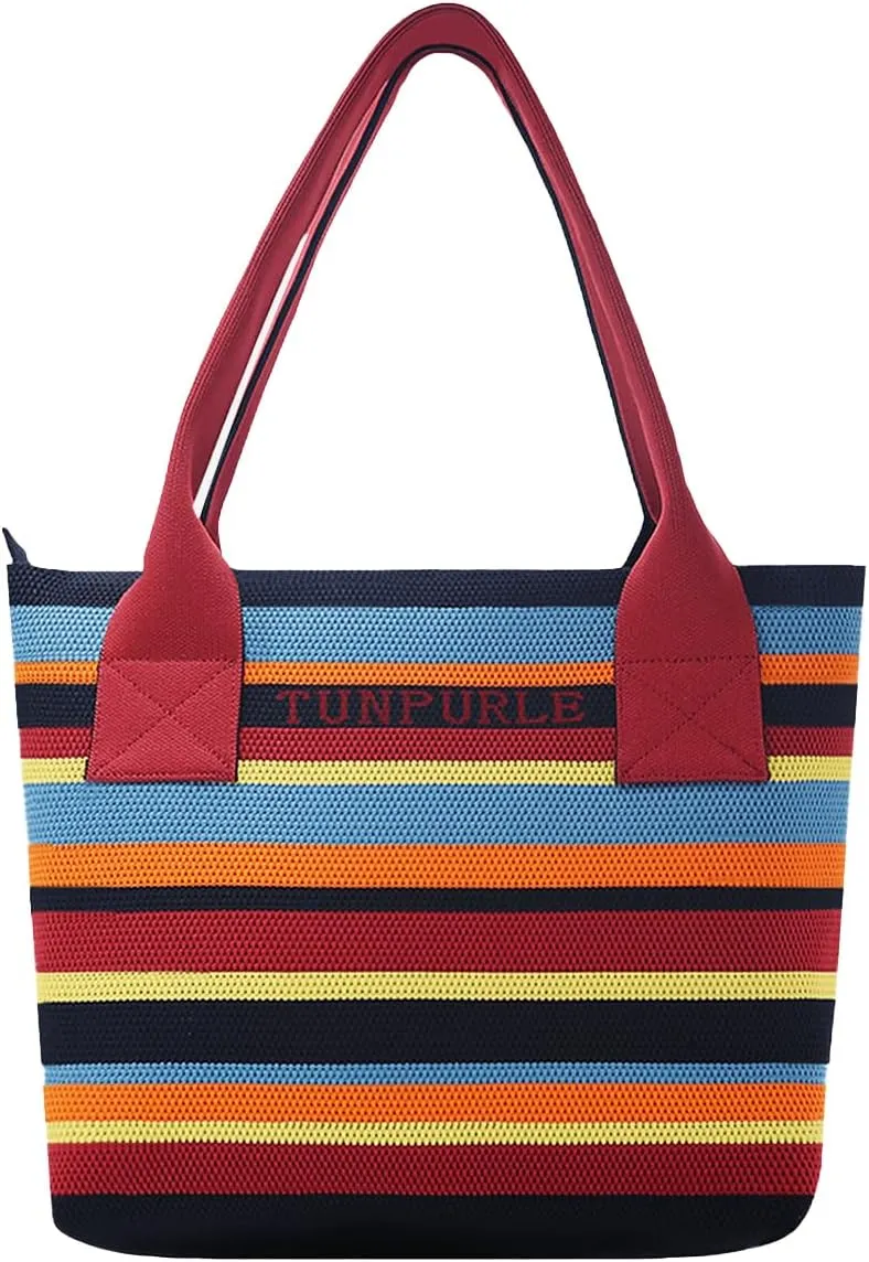 Women Tote Bag Lightweight Top Handle Bag Washable Shoulder Tote Handbag With Snap