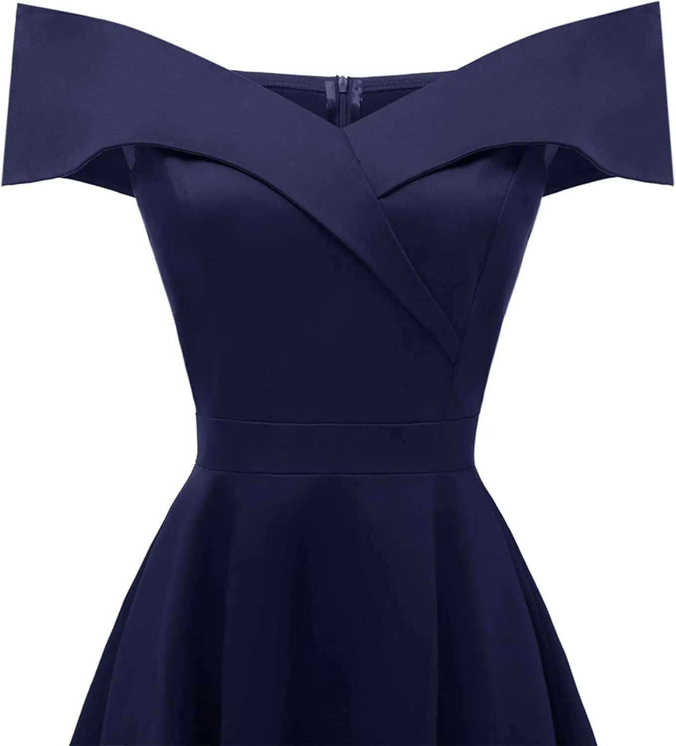 Women's 50s Cocktail Dress Vintage Off Shoulder Elegant High Waist A-line Evening Party Dresses Audrey Hepburn Dress