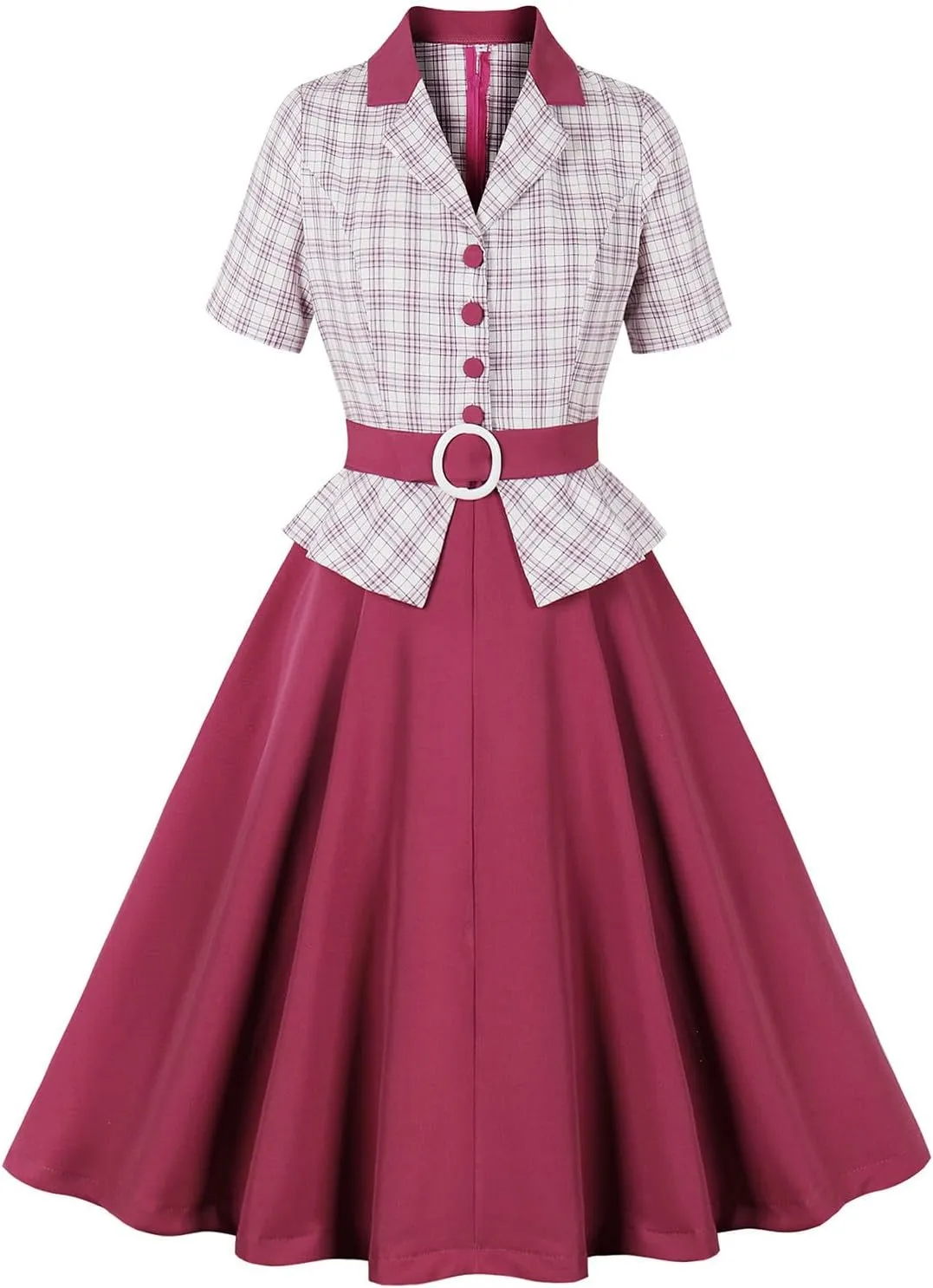 Women's Audrey Hepburn Vintage Style Rockabilly Swing Dress 50s Cocktail Party Dress Retro Wedding Prom Evening Dress