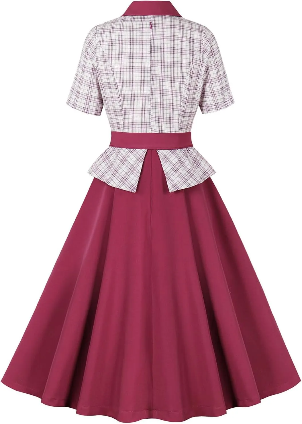 Women's Audrey Hepburn Vintage Style Rockabilly Swing Dress 50s Cocktail Party Dress Retro Wedding Prom Evening Dress