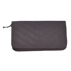 Womens City Grey Leather Purse