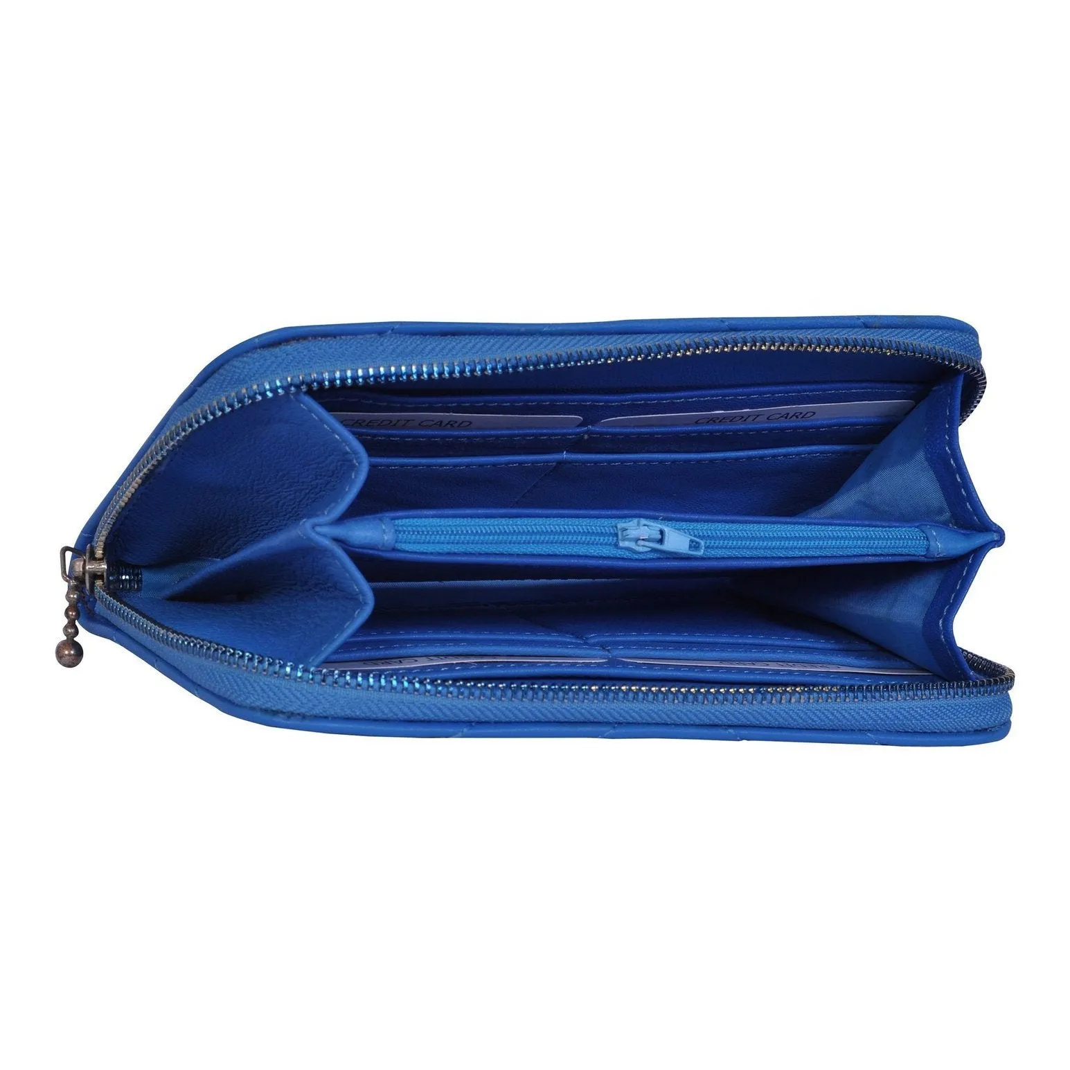 Womens Colette Blue Leather Charm Purse