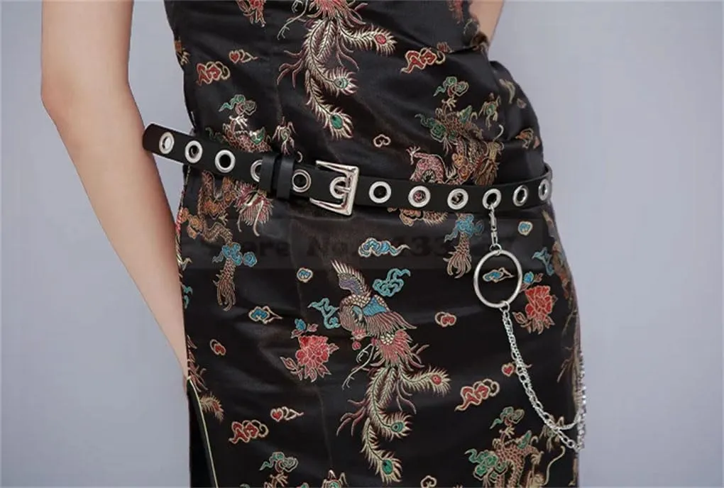 Womens Long Cheongsam Chinese Style Dresses Female Satin Slim Dress