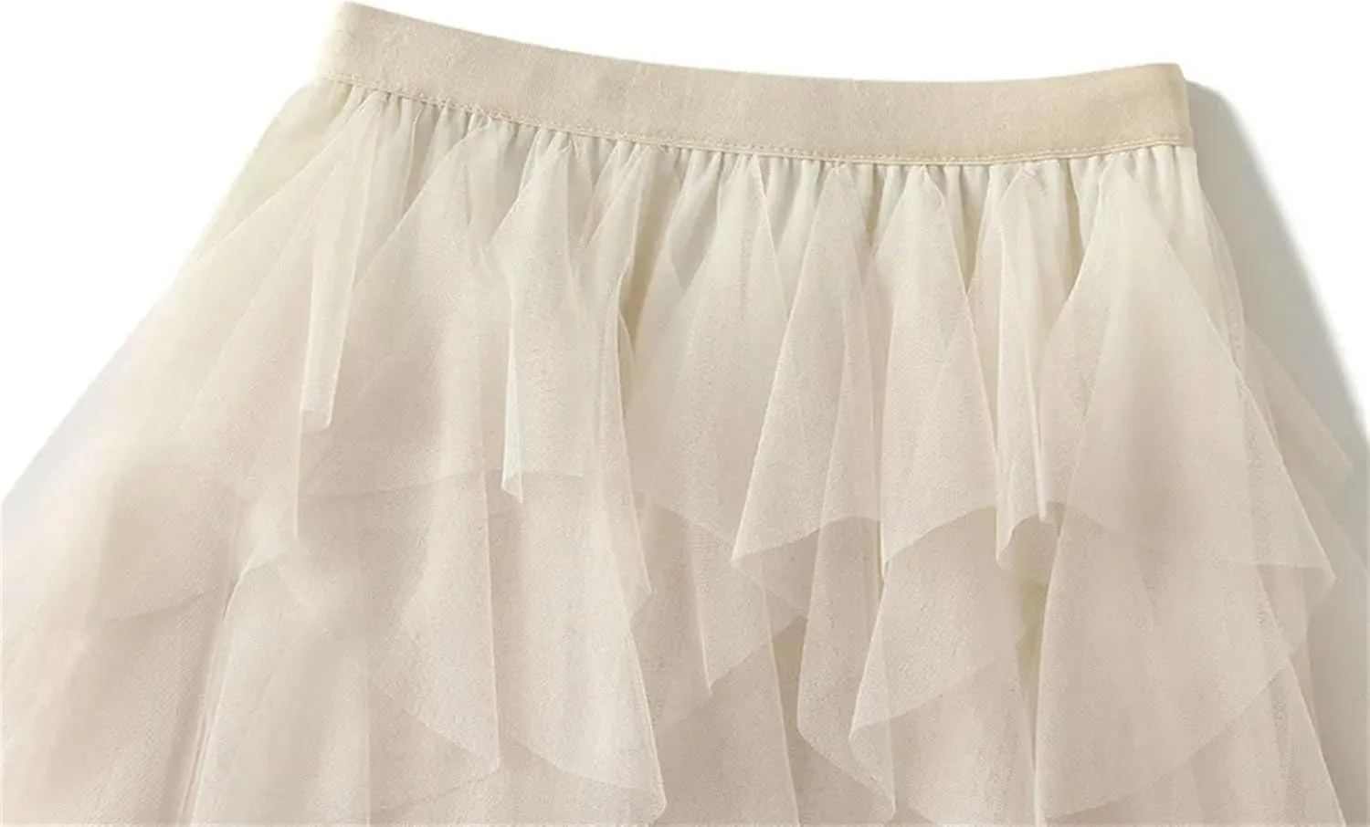 Women's Sexy Mesh Mini Skirts Summer Irregular Casual Short Skirt