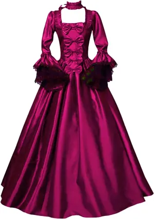 Women's Southern Belle Costumes Rococo Ball Gown Gothic Victorian Costume Dress Medieval Marie Antoinette Dresses