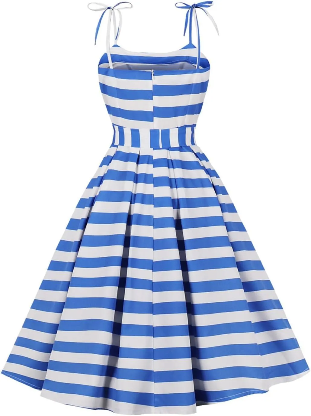 Women's Vintage 1950s Cocktail Dress Sleeveless Spaghetti Strap A Line Swing Dress 50s 60s Retro Rockabilly Dresses
