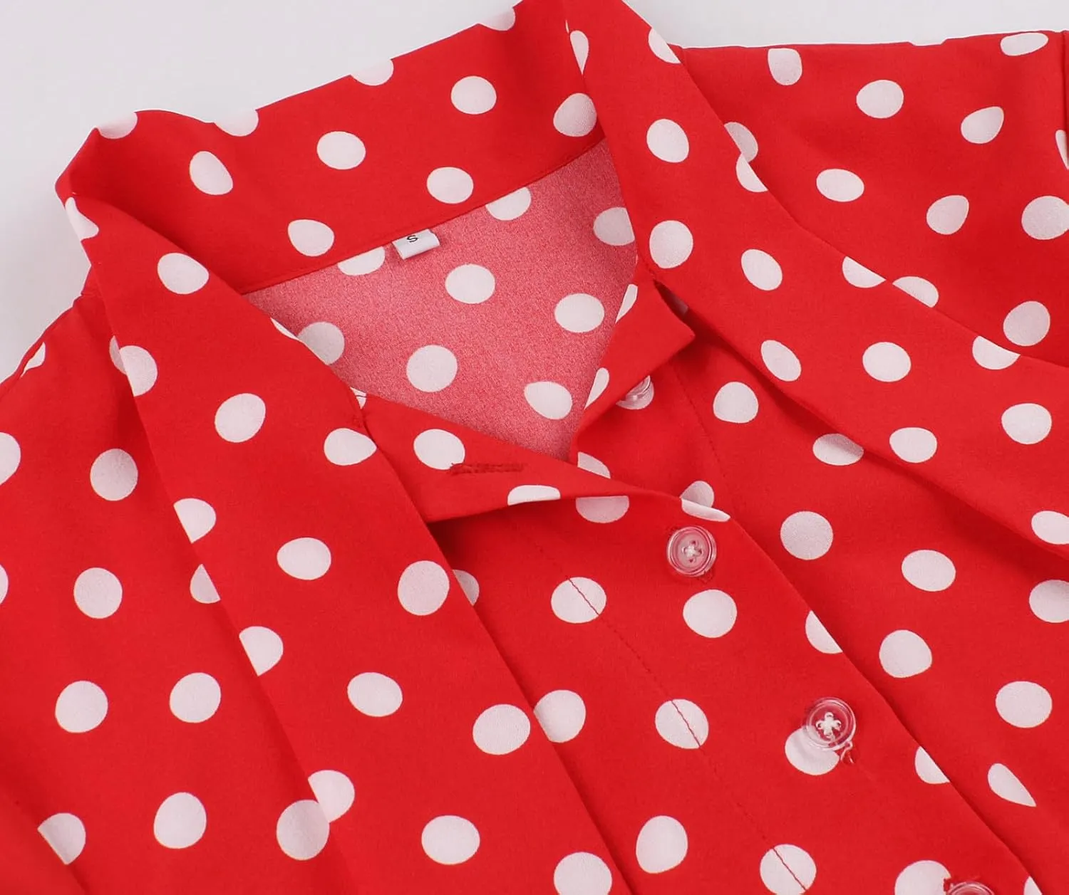 Women's Vintage Audrey Dress 1950s Retro Cocktail Dress Long Sleeve Rockabilly Prom Dress Work Church Casual Dresses