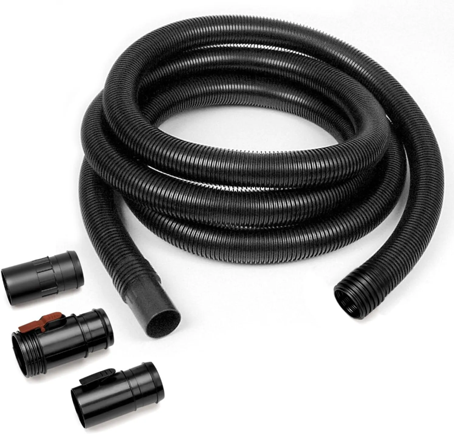 WORKSHOP Wet/Dry Vacs Shop Vacuum Accessories WS25022A Extra Long Hose Attachment, 2-1/2-inch x 20-feet Locking Hose for Wet Dry Shop Vacuum Cleaners