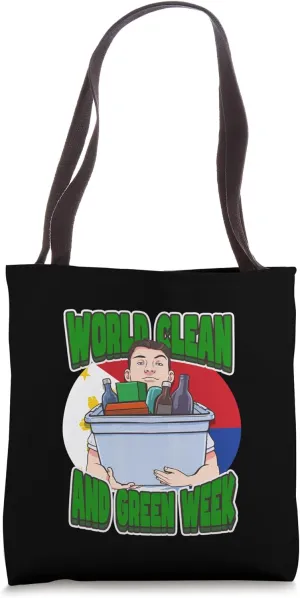 World Clean and Green Week Philippines Cleaning Environment Tote Bag