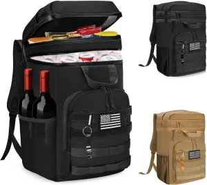 WOTOW Backpack Cooler 45 Cans - Tactical Insulated Soft Cooler Bag for Men Women - Large Capacity Leakproof Back Pack with Widened Top Handle, Cooler Backpack Camping Hiking Picnics Beach
