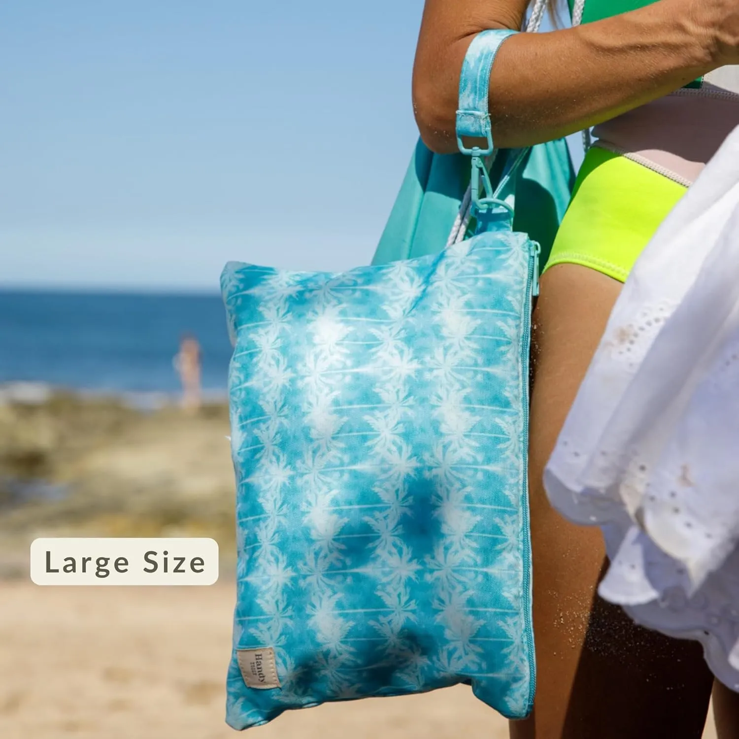 Wristlet Bag, Convenient Buckle Loop Strap, Ample Storage, Eco Fabric, Everyday Travel Vacation Accessory