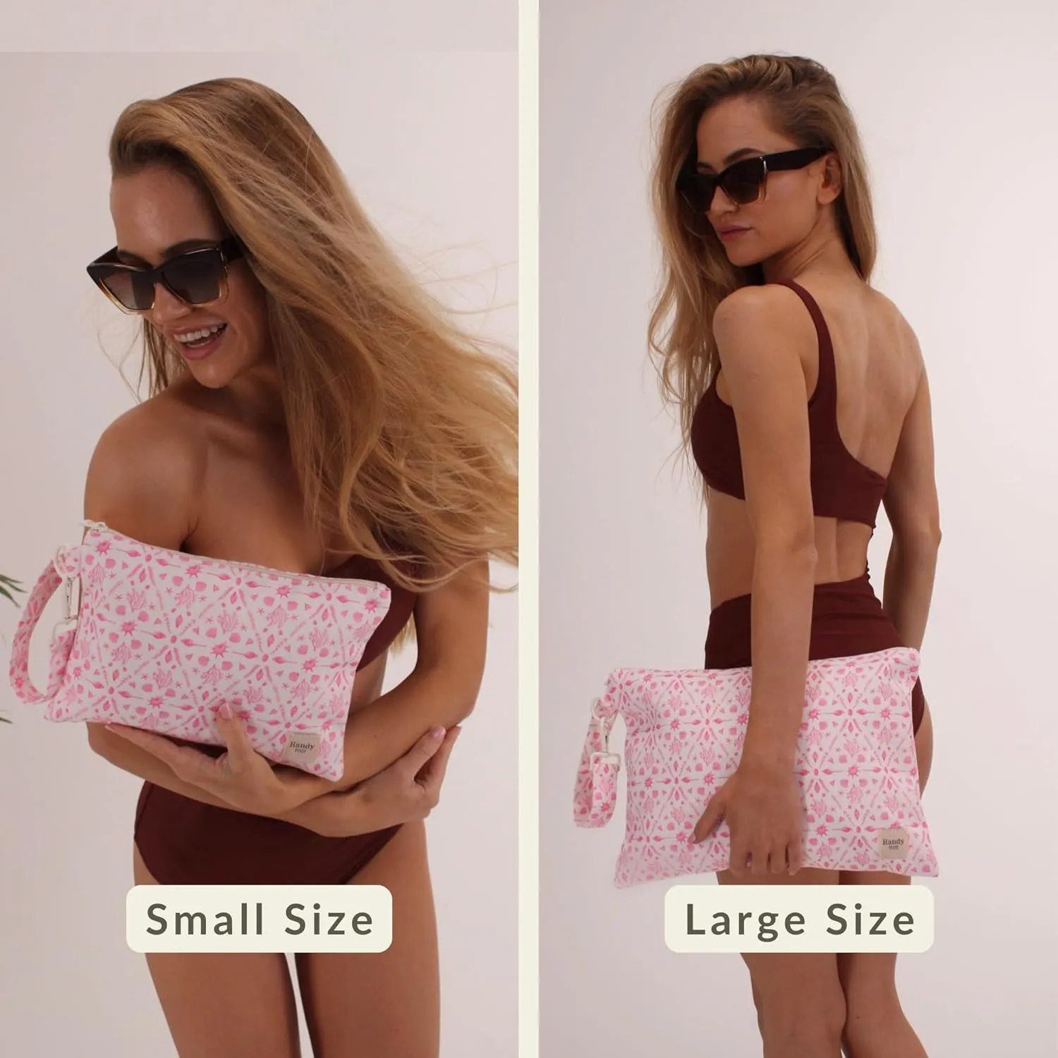 Wristlet Bag, Convenient Buckle Loop Strap, Ample Storage, Eco Fabric, Everyday Travel Vacation Accessory
