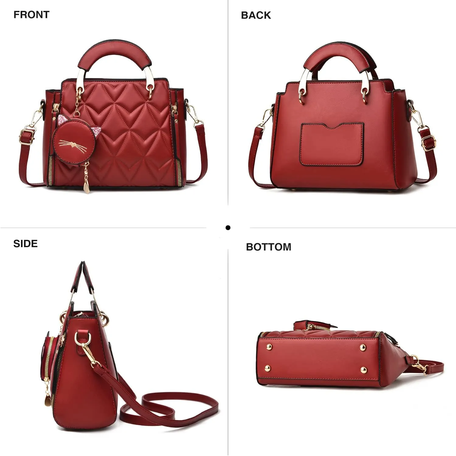 Xiaoyu Fashion Purses and Handbags for Women Ladies Crossbody Bags Top Handle Satchel Shoulder Bags Small Totes