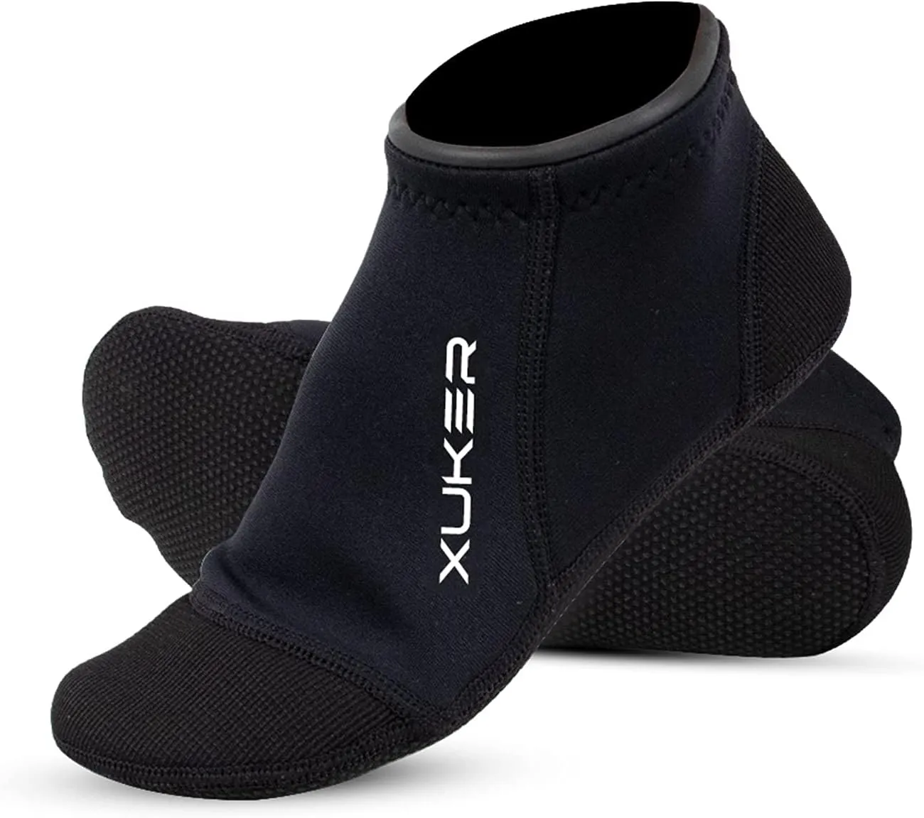 XUKER Neoprene Water Socks 3mm, Sand Proof Beach Volleyball Socks Water Shoes Diving Boots for Outdoor Water Sports