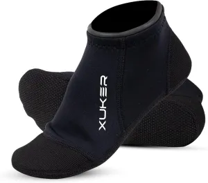 XUKER Neoprene Water Socks 3mm, Sand Proof Beach Volleyball Socks Water Shoes Diving Boots for Outdoor Water Sports