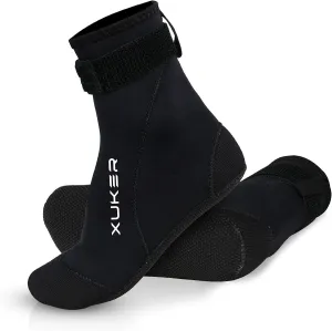 XUKER Neoprene Water Socks 3mm, Sand Proof Beach Volleyball Socks Water Shoes Diving Boots for Outdoor Water Sports