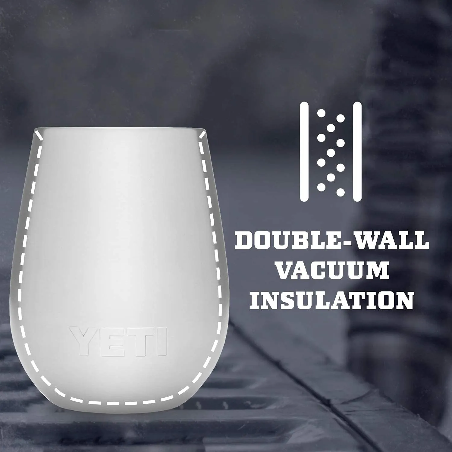 YETI Rambler 10 oz Wine Tumbler, Vacuum Insulated, Stainless Steel with MagSlider Lid