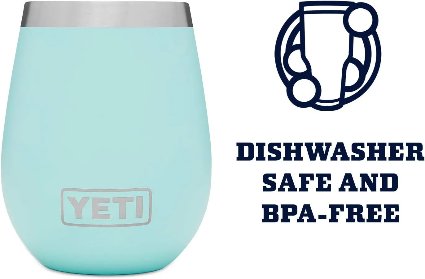 YETI Rambler 10 oz Wine Tumbler, Vacuum Insulated, Stainless Steel with MagSlider Lid