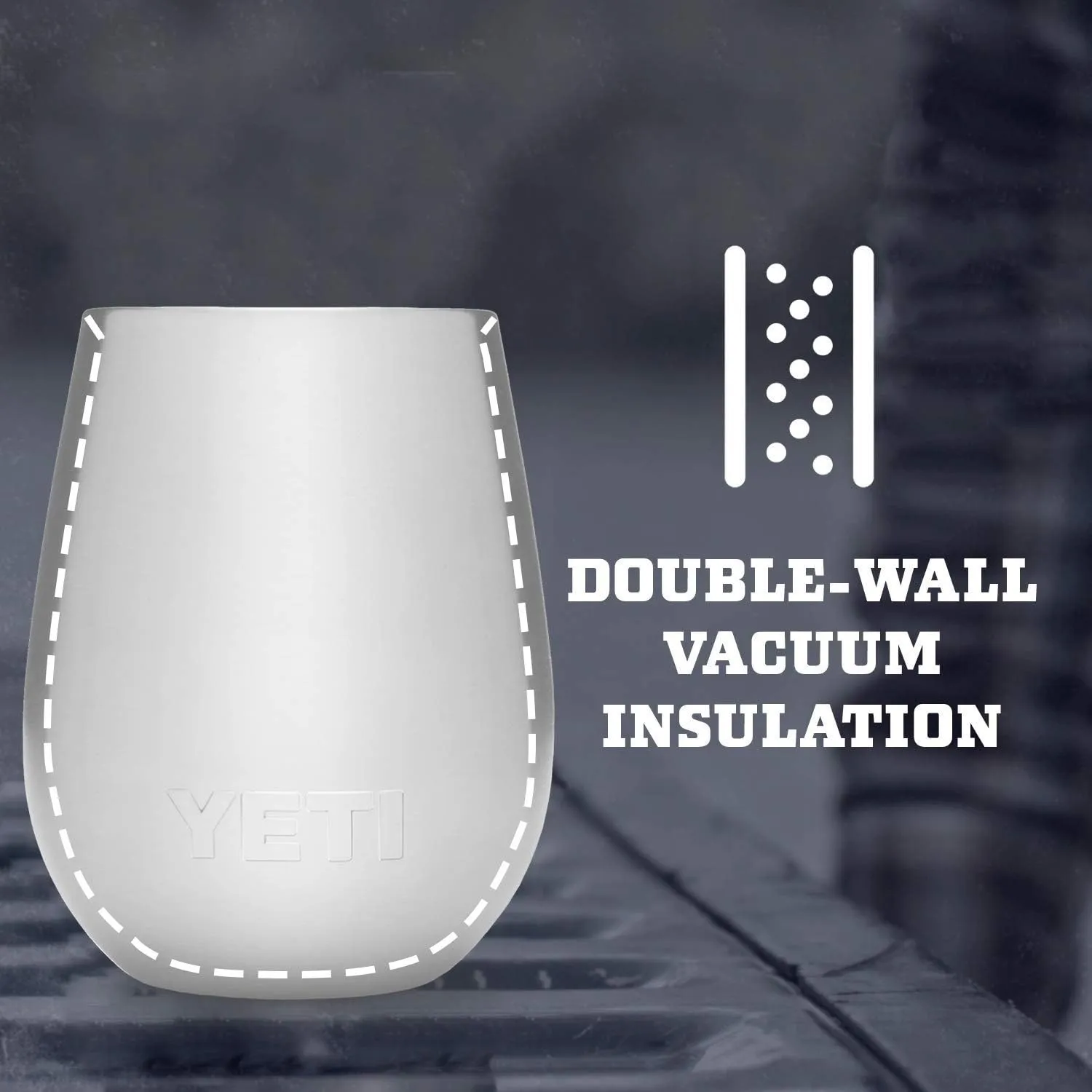 YETI Rambler 10 oz Wine Tumbler, Vacuum Insulated, Stainless Steel with MagSlider Lid