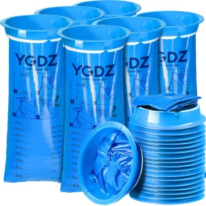 YGDZ Vomit Bags, 24 Pack Barf Bags Disposable Emesis Bags Throw Up Car Puke Nausea Bags for Travel Motion Sickness, 1000ml