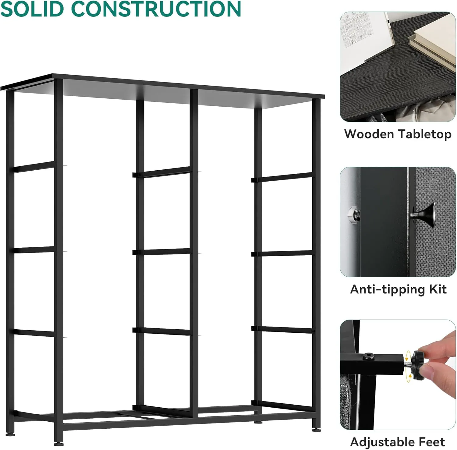 YITAHOME Dresser for Bedroom, Fabric Dresser with 8 Drawers, Tall Chest of Drawers for Closet