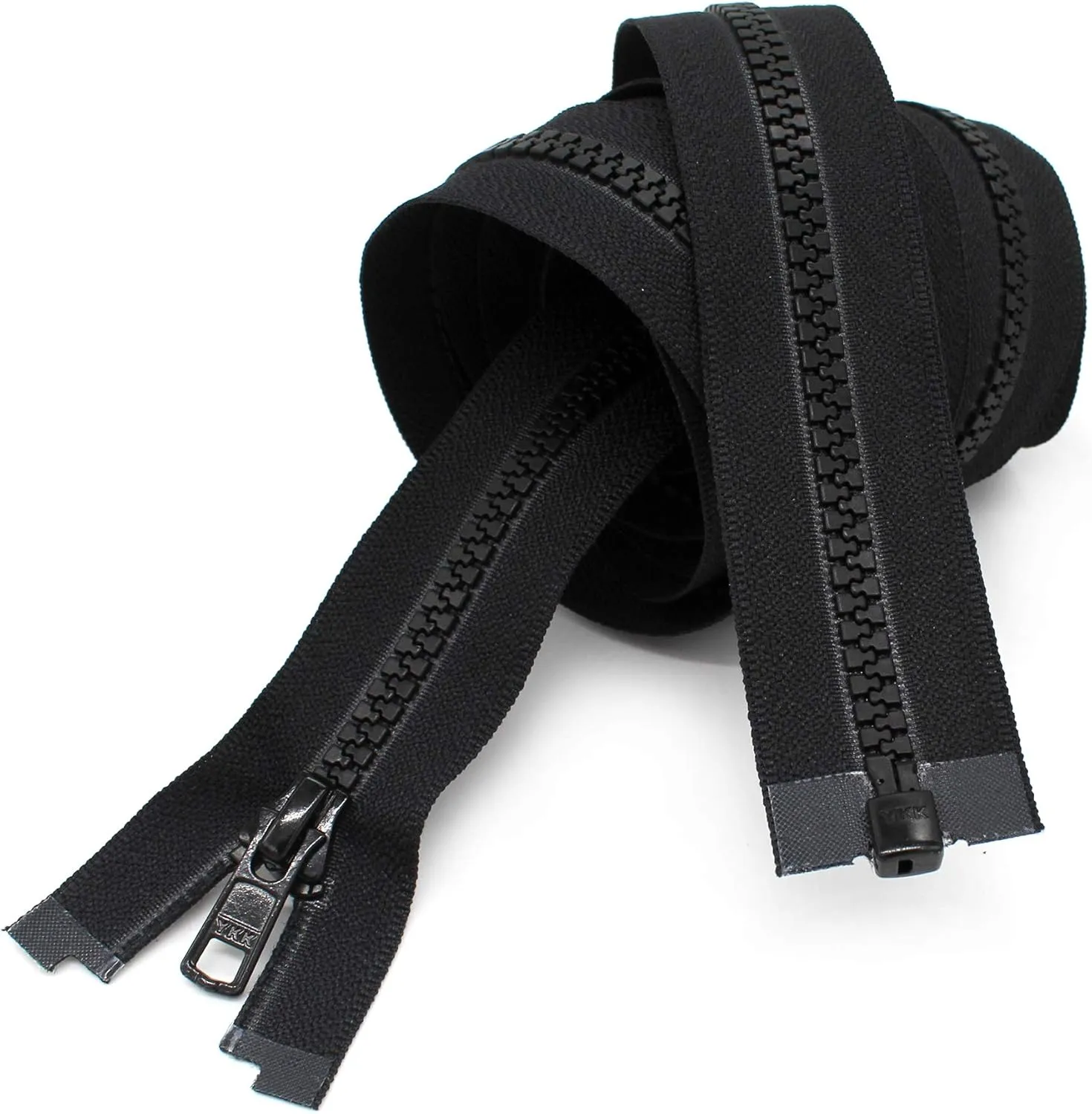 YKK 120" Vislon Zipper ~ YKK #5 Molded Separating ~ Sleeping Bag ~ Black