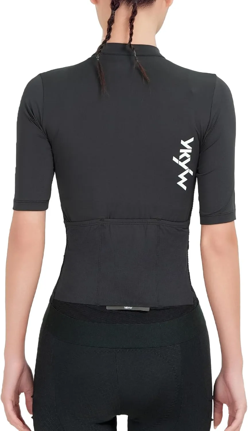 YKYWBIKE Cycling Jerseys Women Short Sleeve,Bike Shirts for Women Breathable Cycle Jersey with 4 Pockets