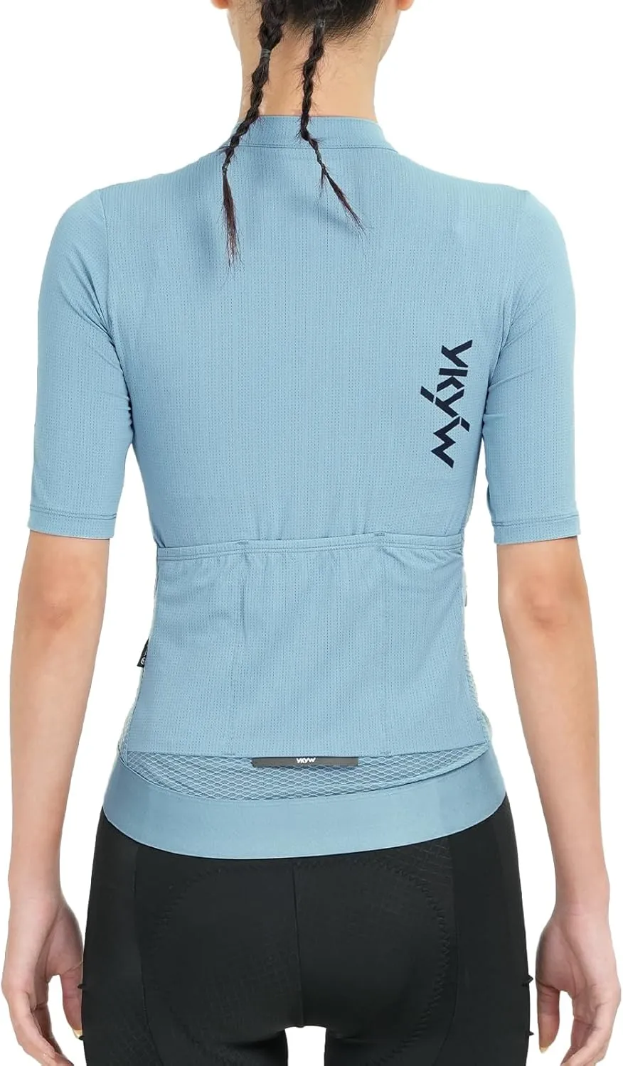 YKYWBIKE Cycling Jerseys Women Short Sleeve,Bike Shirts for Women Breathable Cycle Jersey with 4 Pockets