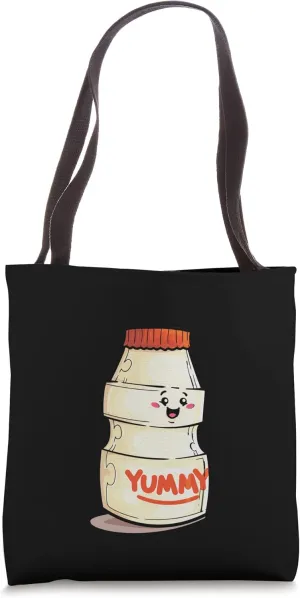 Yogurt Probiotic Drink Japanese Kawaii Yummy Cute Novelty Tote Bag